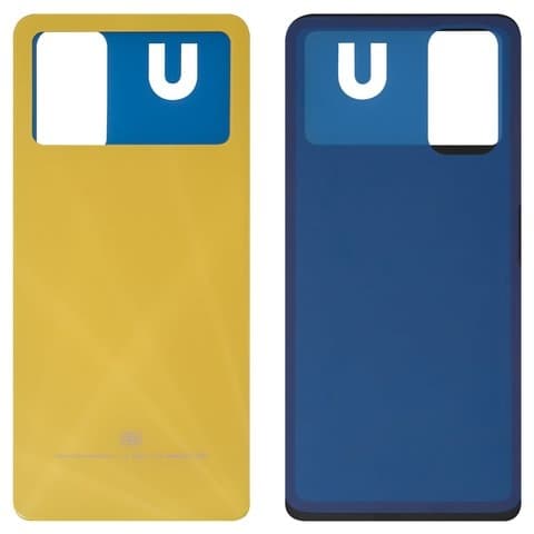 Задняя крышка Xiaomi Poco X4 Pro 5G, 2201116PG, желтая, Poco Yellow, Original (PRC) | корпус, панель аккумулятора, АКБ, батареи