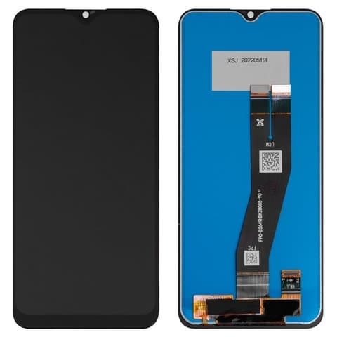 Дисплей Samsung SM-A025 Galaxy A02s, черный | с тачскрином | High Copy, черный шлейф | дисплейный модуль, экран