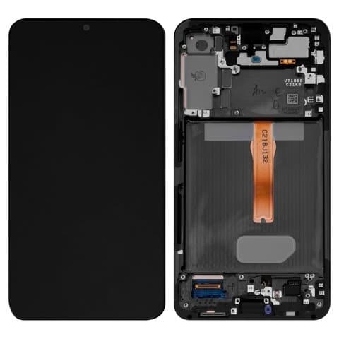 Дисплей Samsung SM-S906 Galaxy S22 Plus 5G, чорний | з тачскріном | в передній панелі | Original (PRC), AMOLED | дисплейный модуль, экран