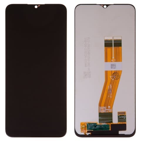 Дисплей Samsung SM-A037G Galaxy A03s, чорний | з тачскріном | Original (PRC), желтый шлейф | дисплейный модуль, экран