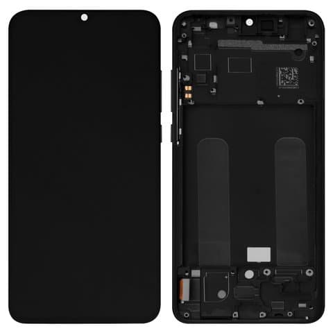 Дисплей Xiaomi Mi 9 Lite, Mi CC9, M1904F3BG, черный | с тачскрином | с передней панелью | Original (PRC), AMOLED | дисплейный модуль, экран, монитор