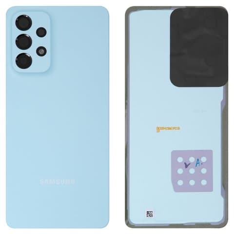 Задняя крышка Samsung SM-A336 Galaxy A33 5G, голубая, со стеклом камеры, Original (PRC) | корпус, панель аккумулятора, АКБ, батареи