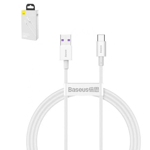 USB-кабель Baseus Superior, Type-C, 100 см, силиконовый, білий, 66 Вт, #CATYS-02