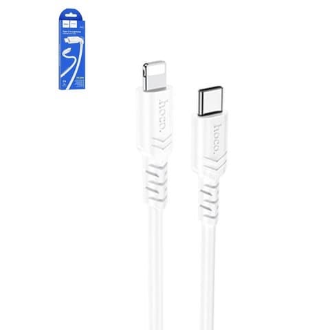 USB-кабель Hoco X62 Fortune, Power Delivery, Type-C, Lightning, 100 см, 20 Вт, білий