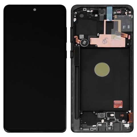 Дисплей Samsung SM-N770 Galaxy Note 10 Lite, черный | с тачскрином | с передней панелью | Original (PRC), AMOLED | дисплейный модуль, экран, монитор