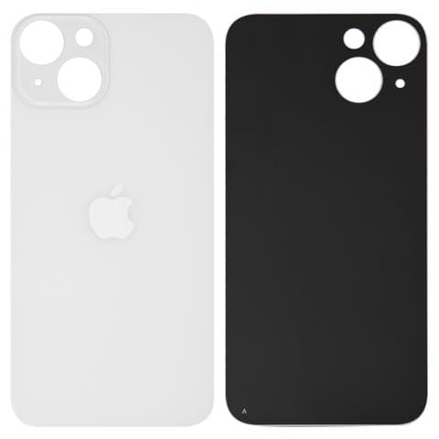 Задняя крышка Apple iPhone 14, белая, Starlight, нужно снять стекло камеры, small hole, Original (PRC) | корпус, панель аккумулятора, АКБ, батареи