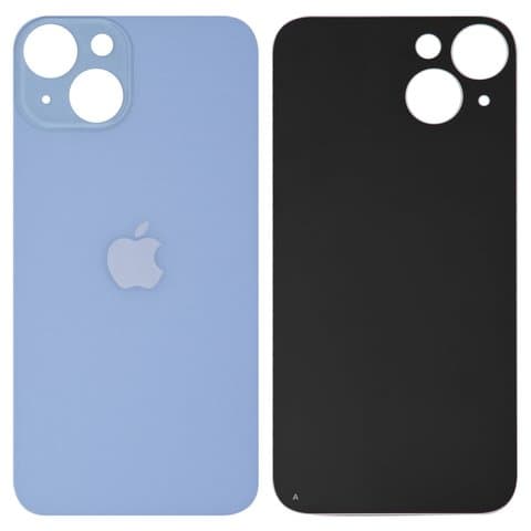 Задняя крышка Apple iPhone 14, синяя, нужно снять стекло камеры, small hole, Original (PRC) | корпус, панель аккумулятора, АКБ, батареи