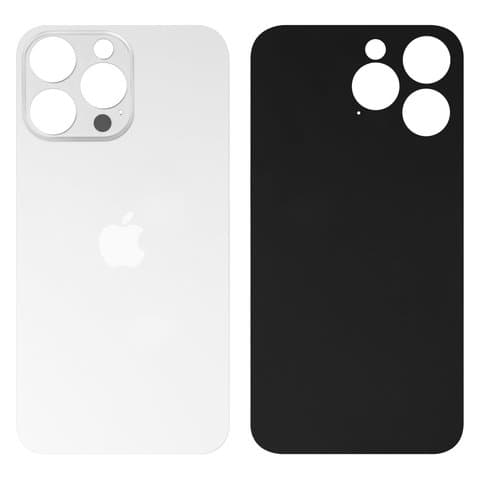 Задняя крышка Apple iPhone 14 Pro, белая, нужно снять стекло камеры, small hole, Original (PRC) | корпус, панель аккумулятора, АКБ, батареи