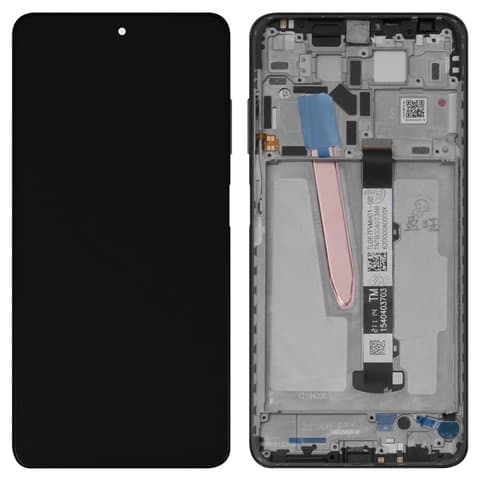 Дисплей Xiaomi Poco X3 Pro, Poco X3 NFC, черный | с тачскрином | с передней панелью | High Copy | дисплейный модуль, экран, монитор