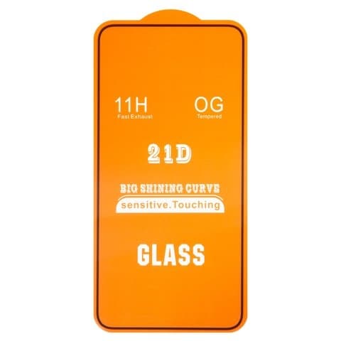 Закаленное защитное стекло Samsung SM-S901 Galaxy S22 5G, совместимо с чехлом, Full Glue (клей по всей площади стекла), черное