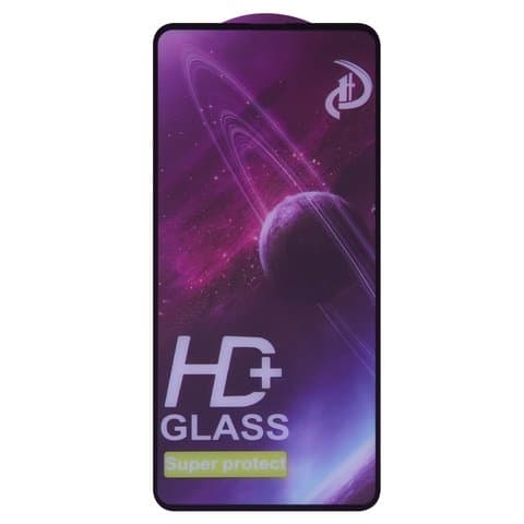 Закаленное защитное стекло Xiaomi 11 Lite, черное, Full Glue (клей по всей площади стекла), совместимо с чехлом