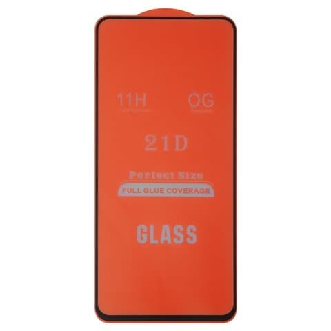 Закаленное защитное стекло Xiaomi Poco M4 Pro 5G, черное, Full Glue (клей по всей площади стекла), совместимо с чехлом