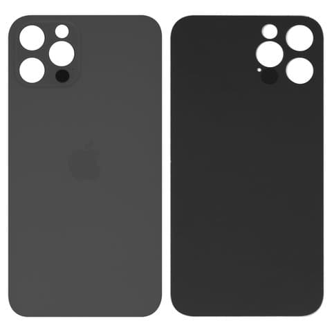 Задняя крышка Apple iPhone 12 Pro, серая, Graphite, нужно снимать стекло камеры, small hole, Original (PRC) | корпус, панель аккумулятора, АКБ, батареи