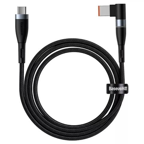 USB-кабель Baseus Zinc Magnetic, Type-C на DC Square Port, 200 см, 100 Вт, черный, Power Delivery trigger, #CATXC-U01