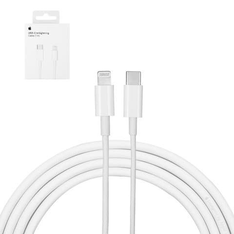USB-кабель, Type-C на Lightning, 100 см, белый, service pack box