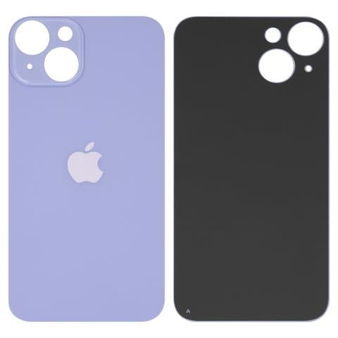 Задняя крышка Apple iPhone 14, фиолетовая, не нужно снимать стекло камеры, big hole, Original (PRC) | корпус, панель аккумулятора, АКБ, батареи