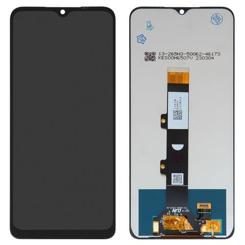 Дисплей Motorola Moto E22, Moto E22i, черный | с тачскрином | High Copy | дисплейный модуль, экран, монитор