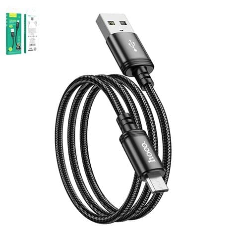 USB-кабель Hoco X89, Micro-USB, 100 см, 2.4 А, чорний
