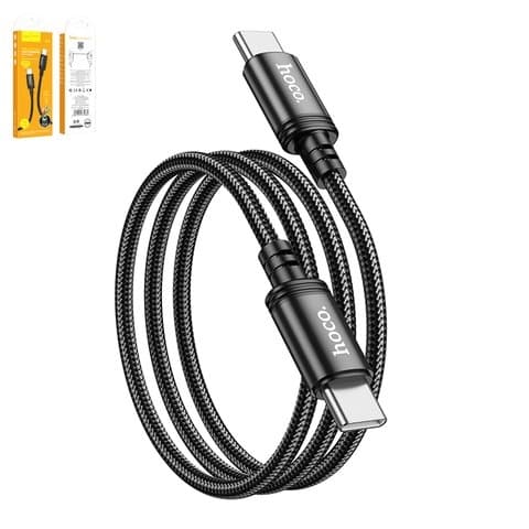 USB-кабель Hoco X89, Type-C на Type-C, 100 см, 60 Вт, чорний