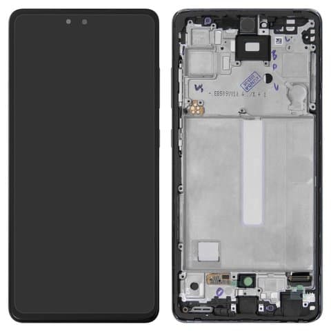 Дисплей Samsung SM-A525 Galaxy A52, SM-A526 Galaxy A52 5G, чорний | з тачскріном | в передній панелі | Original (реновація) | дисплейный модуль, экран