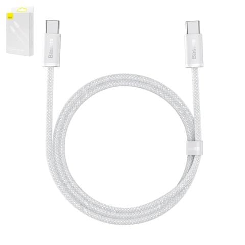 USB-кабель Baseus Dynamic Series, Type-C на Type-C, 100 см, 100 Вт, белый, #CALD000202
