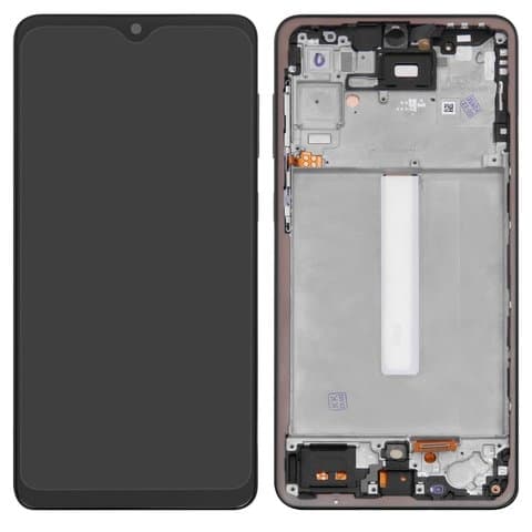 Дисплей Samsung SM-A336 Galaxy A33 5G, черный | с тачскрином | с передней панелью | High Copy, OLED, с широким ободком | дисплейный модуль, экран