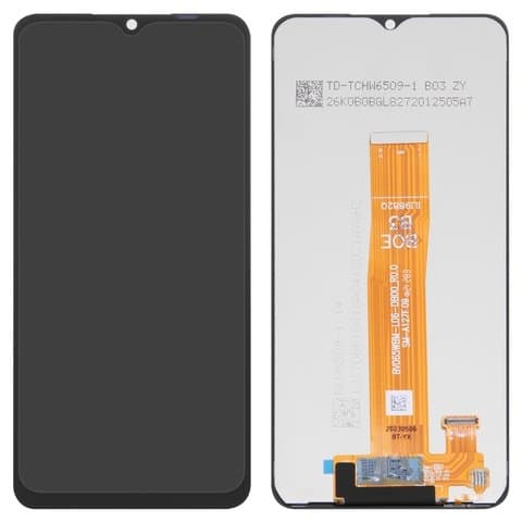 Дисплей Samsung SM-A127 Galaxy A12 Nacho, черный | с тачскрином | Original (реновация) | дисплейный модуль, экран