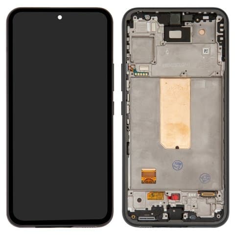 Дисплей Samsung SM-A546 Galaxy A54 5G, чорний | з тачскріном | c передней панелью | High Copy, OLED, со стандартным ободком | дисплейный модуль, экран
