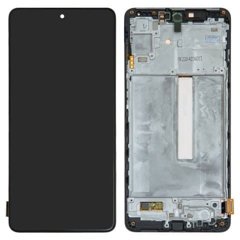 Дисплей Samsung SM-M536 Galaxy M53, черный | с тачскрином | с передней панелью | Original (PRC) | дисплейный модуль, экран, монитор