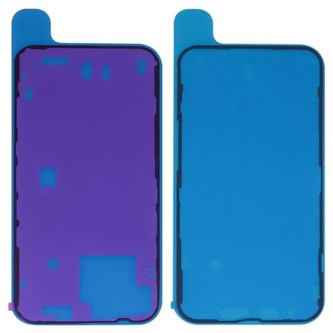 Скотч двусторонний (стикер) дисплея Apple iPhone 14, черный, передний + задний (комплект), adhesive