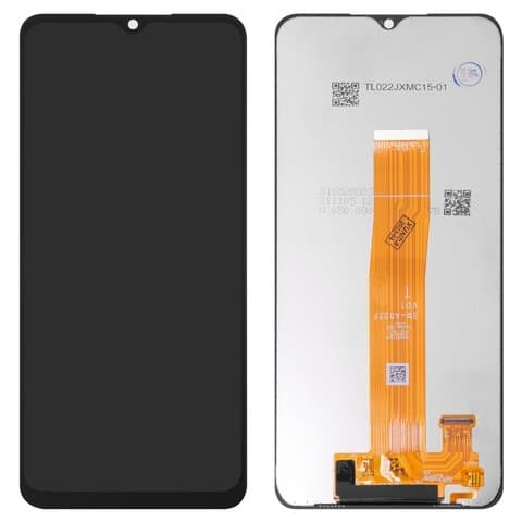 Дисплей Samsung SM-A022 Galaxy A02, черный, с тачскрином | Original (PRC), V01 | дисплейный модуль, экран, монитор