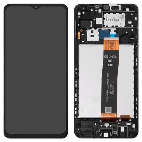 Дисплей Samsung SM-A127 Galaxy A12 Nacho, черный | с тачскрином | с передней панелью | Original (PRC), BV065WBM-L0A-8K02_R0.0 | дисплейный модуль, экран