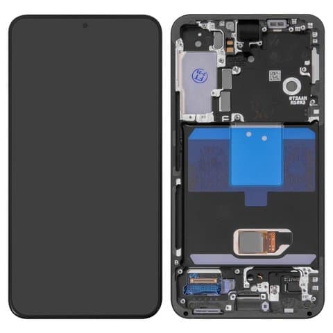 Дисплей Samsung SM-S901 Galaxy S22 5G, черный | с тачскрином | с передней панелью | Original (PRC), AMOLED | дисплейный модуль, экран, монитор