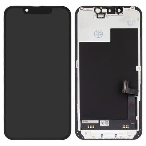Дисплей Apple iPhone 13 Mini, черный | с тачскрином | Original (реновация) | дисплейный модуль, экран, монитор