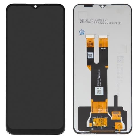 Дисплей Nokia C22, C32, черный | с тачскрином | High Copy | дисплейный модуль, экран