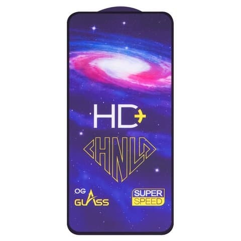 Закаленное защитное стекло Samsung SM-A515 Galaxy A51, SM-A525 Galaxy A52, SM-A536 Galaxy A53 5G, 0.33 мм, совместимо с чехлом, черное, Full Glue (клей по всей площади стекла), HD+