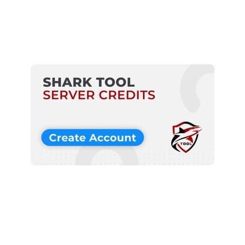 Серверные кредиты Shark Tool (новый аккаунт), 10 кредитов