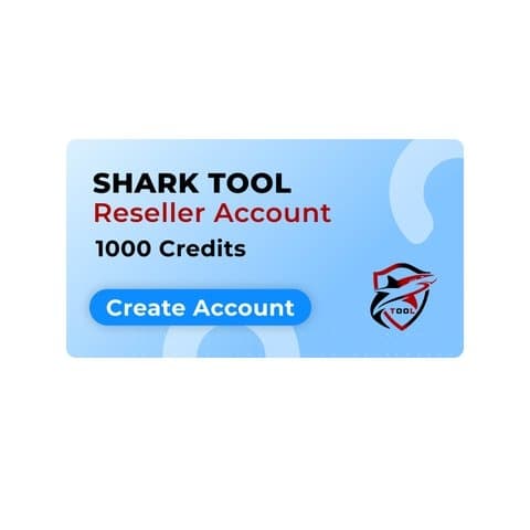 Аккаунт реселера Shark Tool с 1000 кредитов (новый аккаунт)