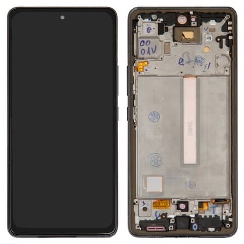 Дисплей Samsung SM-A536 Galaxy A53 5G, чорний | з тачскріном | в передній панелі | High Copy, OLED, с широким ободком | дисплейный модуль, экран