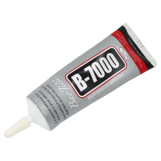 Клей-герметик B7000, оригинал, 110 мл, пластиковый дозатор 1.0 мм, для приклеивания тачскрина, дисплея, прозрачный | B-7000