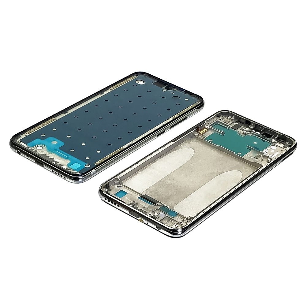 Рамка (основа) крепления дисплея Xiaomi Redmi Note 8, M1908C3JH, M1908C3JG, M1908C3JI, серебристая
