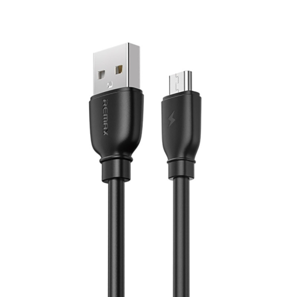 USB-кабель Remax RC-138m, Micro-USB, 2.4 А, 100 см, чорний