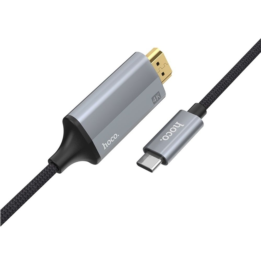 Адаптер-переходник Hoco UA13, Type-C на HDMI, 4K, 180 см, серый | HDMI-кабель