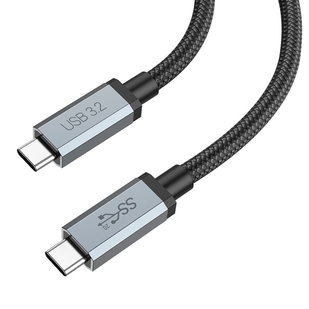 USB-кабель Hoco US06, Type-C на Type-C, Power Delivery (100 Вт), 100 см, чорний