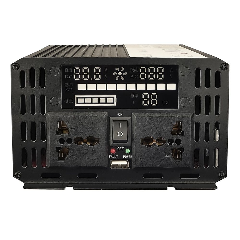 Инвертор GXQC SFX-1000W, 1000 Вт (номинал), 2500 Вт (пиковая нагрузка, старт), DC 12V - AC 220V, с функцией зарядки аккумулятора