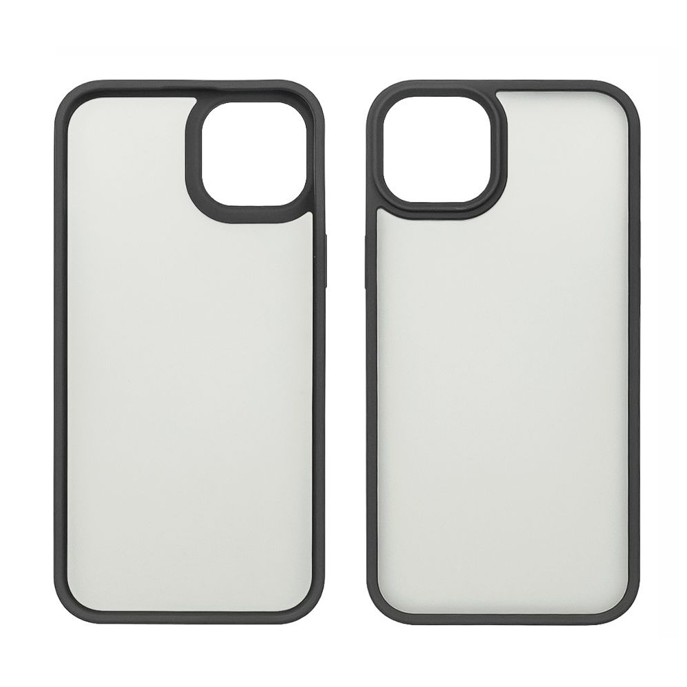 Чехол Сolor Protective Frame Apple iPhone 12 Pro Max, черный, Люкс