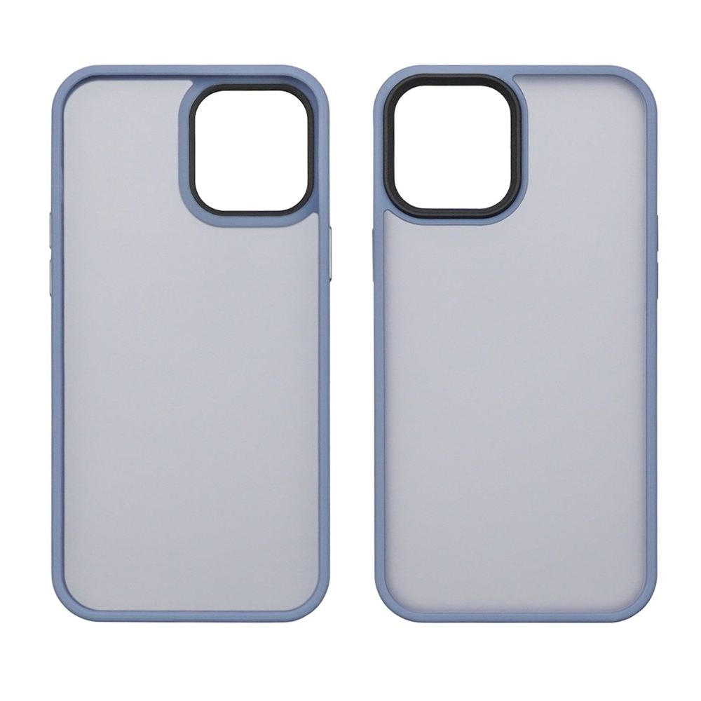 Чехол Сolor Protective Frame Apple iPhone 12, iPhone 12 Pro, синій, Люкс
