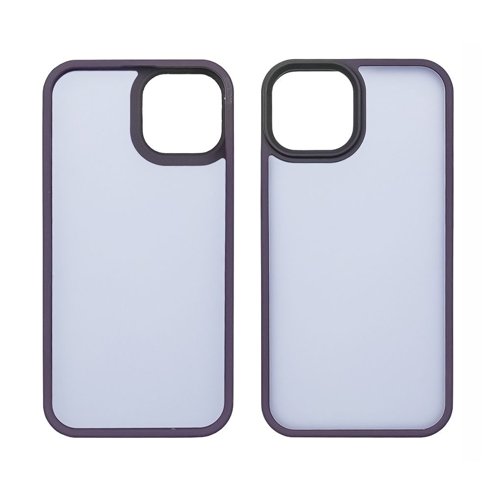 Чехол Сolor Protective Frame Apple iPhone 12, iPhone 12 Pro, фиолетовый, Люкс