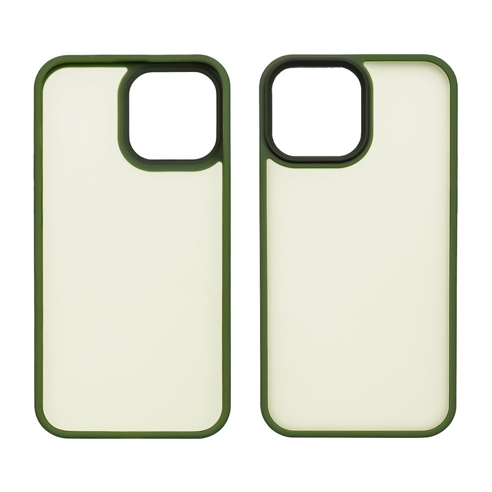 Чехол Сolor Protective Frame Apple iPhone 13 Pro Max, зеленый, Люкс