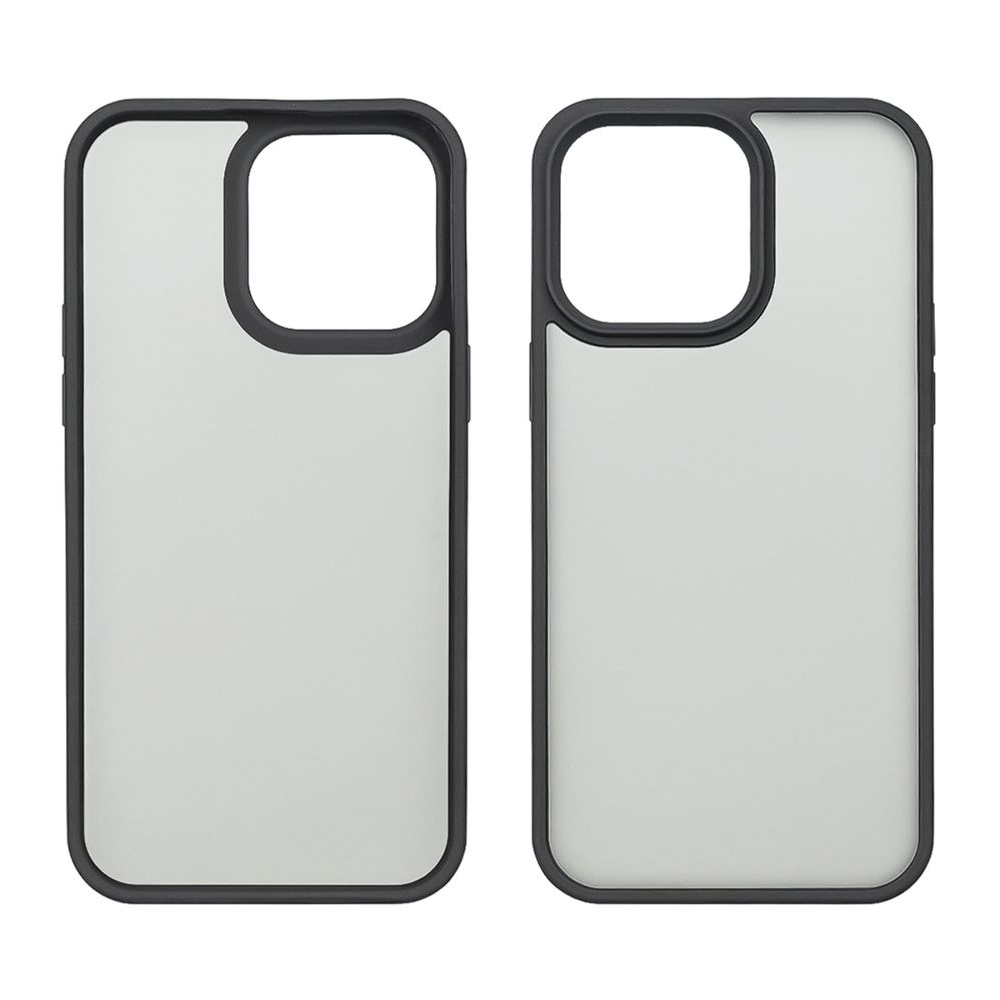 Чехол Сolor Protective Frame Apple iPhone 13 Pro Max, чорний, Люкс